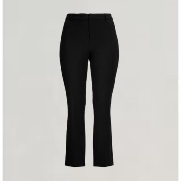 Ralph Lauren Satin Trim Double Faced Crepe Pant Womens Sz 18W - Picture 2 of 9